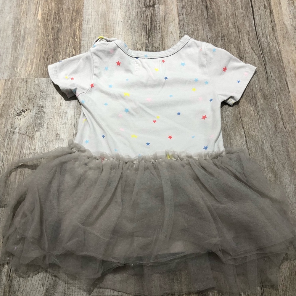 Sovereign Code Gray and Star Tutu Onesie Size 18 Months